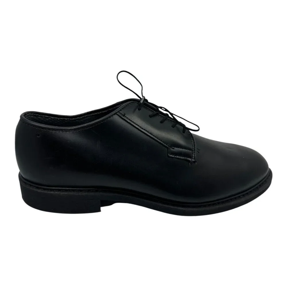 Bates Men's Oxford Dress‎ Shoes Size 12 Black Leather Vibram Sole New Old Stock